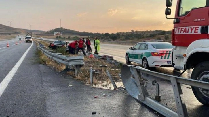 İstanbul-İzmir otoyolunda kaza: 2 ölü, 2 yaralı