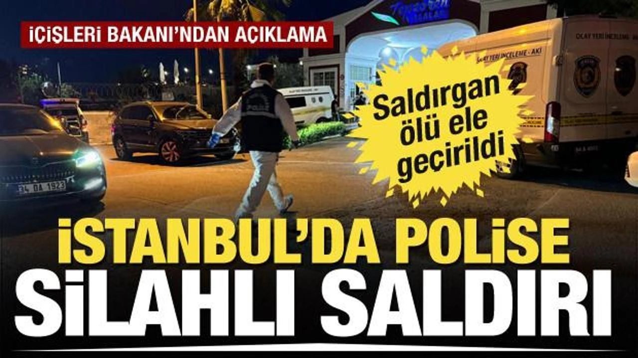 İstanbul'un Tuzla ilçesinde polise silahlı saldırı! Saldırgan öldürüldü