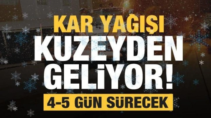 İstanbul ve diğer iller için kar yağışı uyarısı! 4-5 gün sürecek