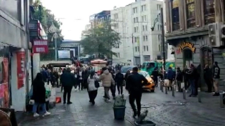 İstanbul'da İstiklal Caddesi'nde şiddetli patlama! İşte olay yerinden ilk görüntüler