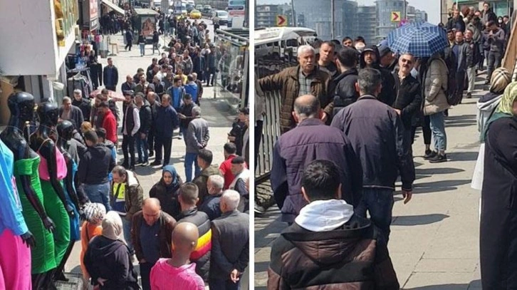 İstanbul'da ucuz baklava kuyruğu! Fiyatı duyan sıraya giriyor