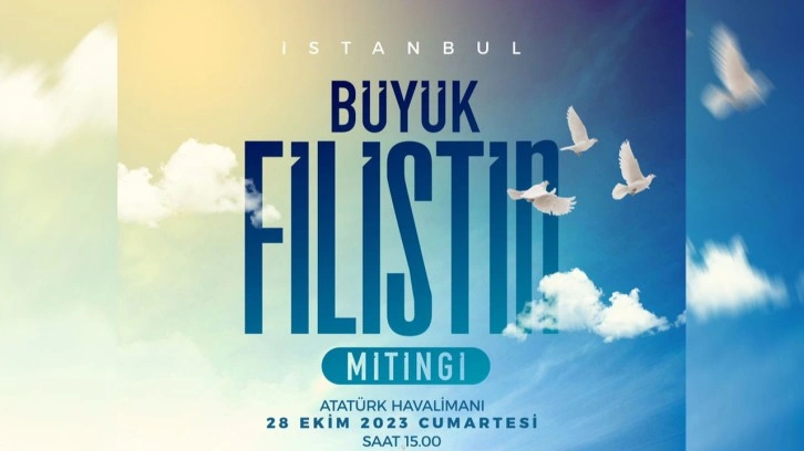 İstanbullular, "Büyük Filistin Mitingi" için yollara düştü