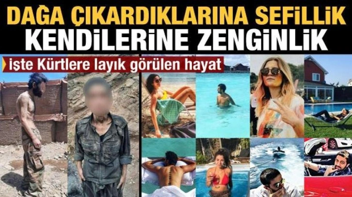 İşte Kürtlere layık görülen hayat: Dağa çıkardıklarına sefillik, kendilerine zenginlik!