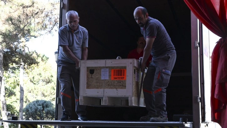 İsviçre'nin iade ettiği tarihi eserler Ankara'ya getirildi