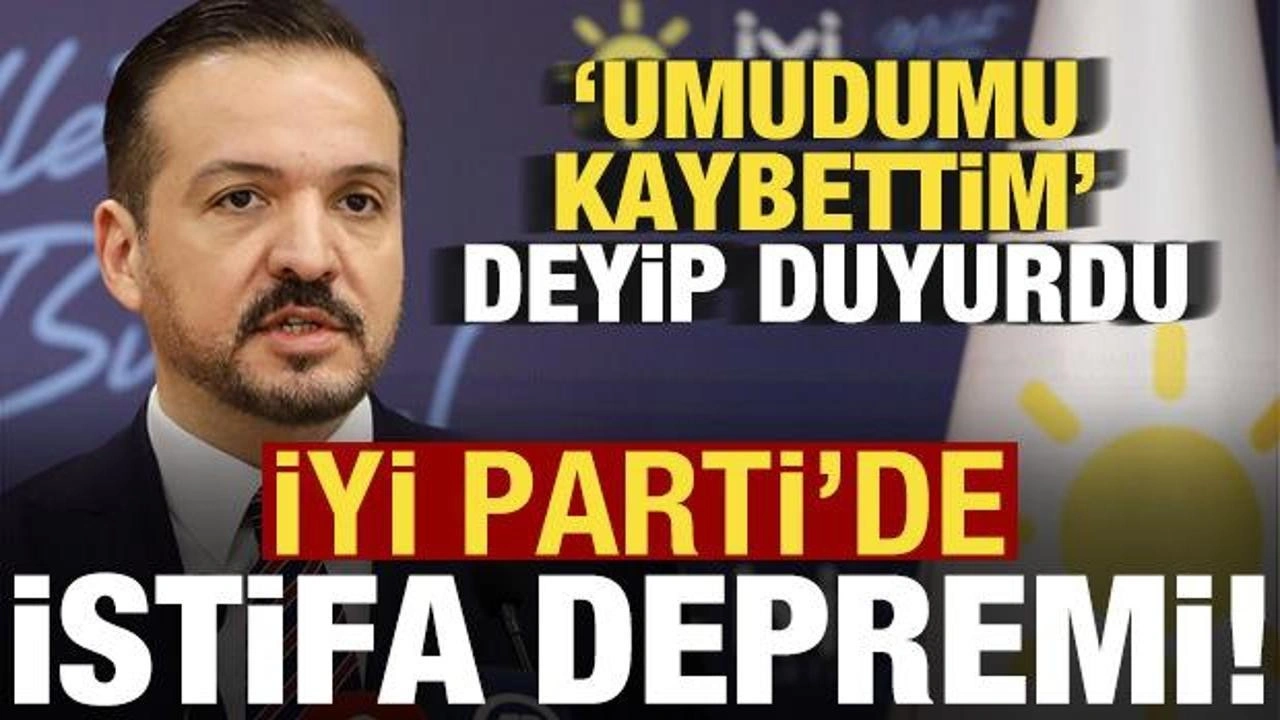 İYİ Parti Sözcüsü Kürşat Zorlu partiden istifa etti