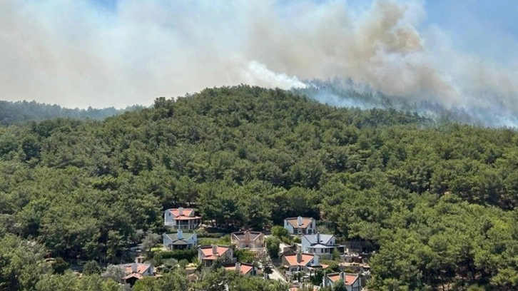 İzmir Urla'da orman yangını: 120 konut tahliye edildi!