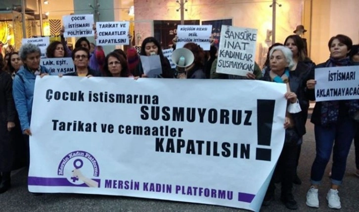 Kadınlar sokaklarda haykırdı: Tarikat ve cemaatler kapatılsın