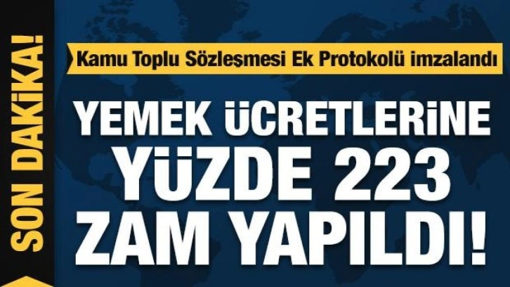 Kamuda çalışanlar dikkat: Yemek ücretlerine yüzde 223 zam yapıldı