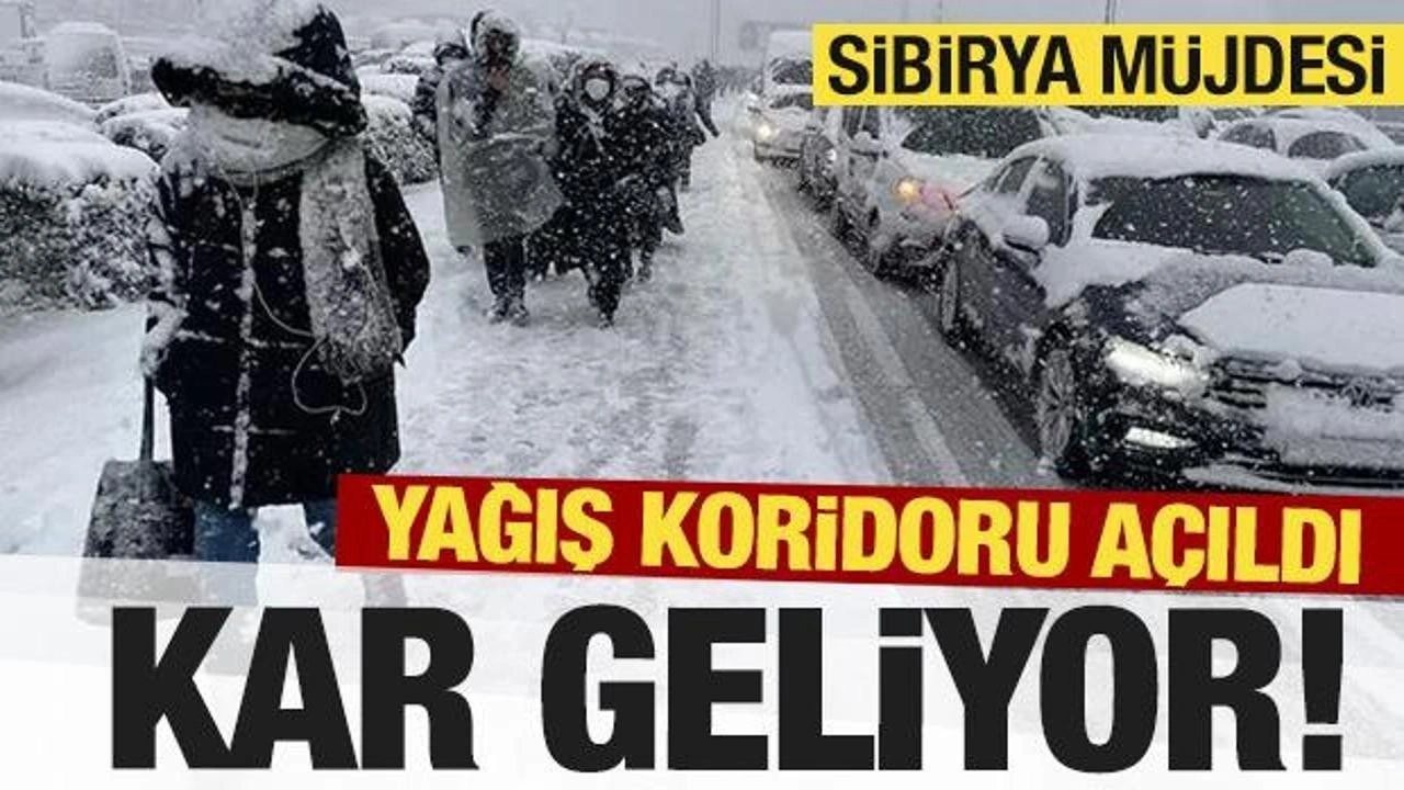 Kar başlıyor! Koridor açıldı...İstanbul için de tarih verildi