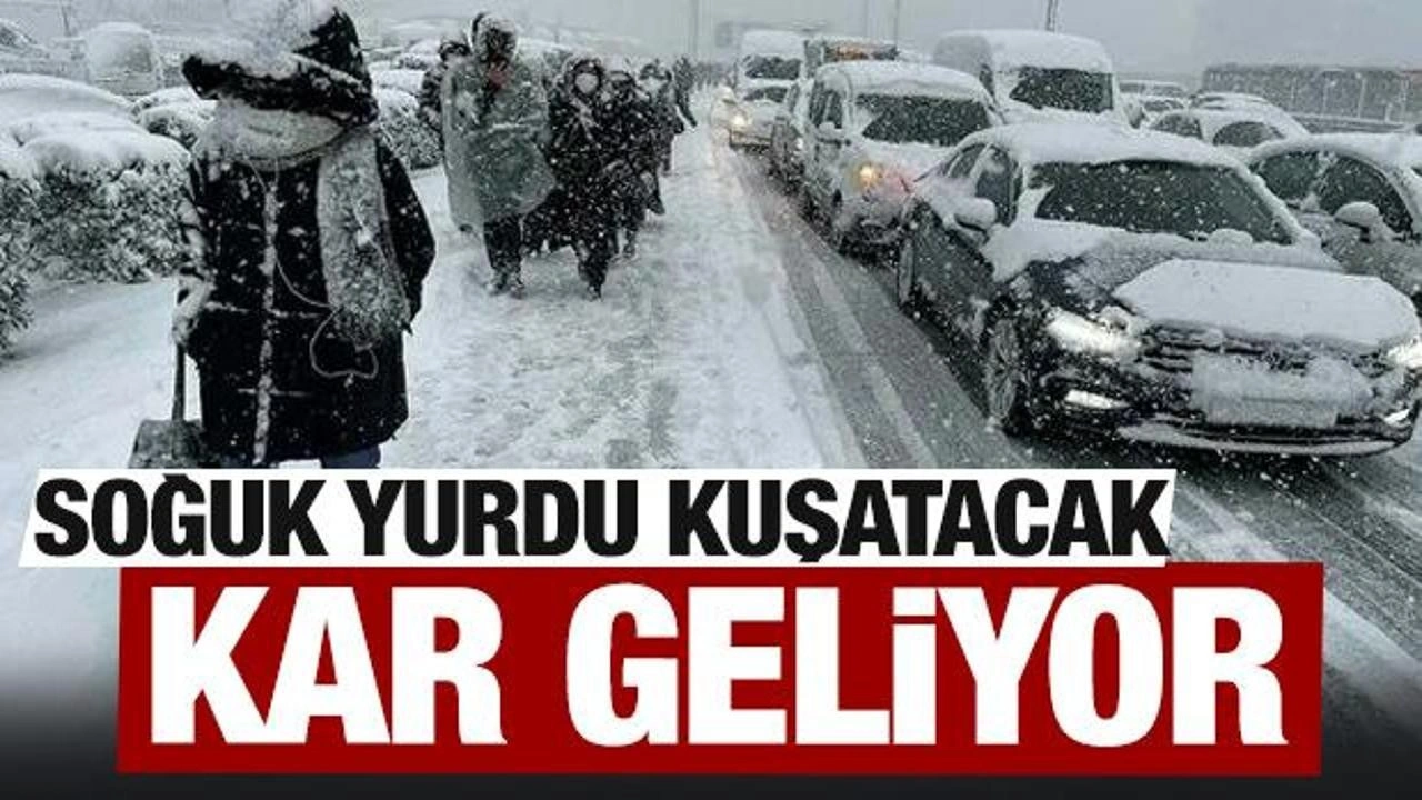 Kar yağışı hızla geliyor! Meteoroloji'den son dakika uyarısı