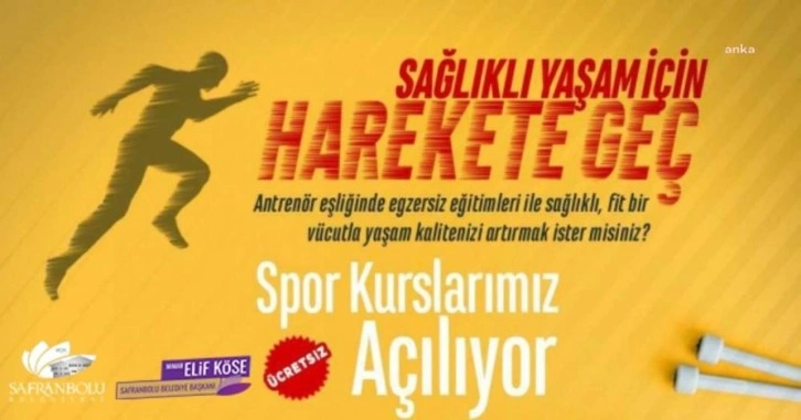 Karabük haberleri! Safranbolu Belediyesi'nin Spor Kursları Başlıyor