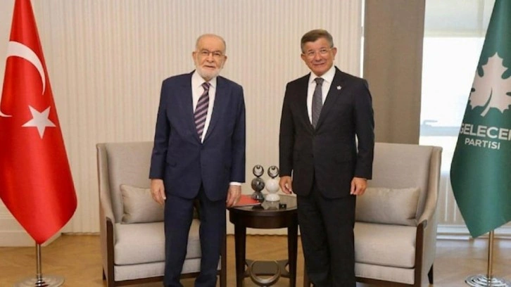 Karamollaoğlu ve Davutoğlu'ndan seçim görüşmesi