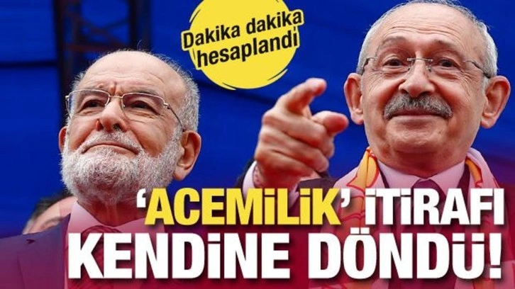 Karamollaoğlu'nun 'acemilik' itirafı kendine döndü!Mitingde Kılıçdaroğlu'ndan ço