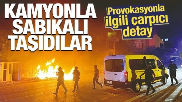 Kayseri'de provokasyon: Kamyonla sabıkalı taşıdılar