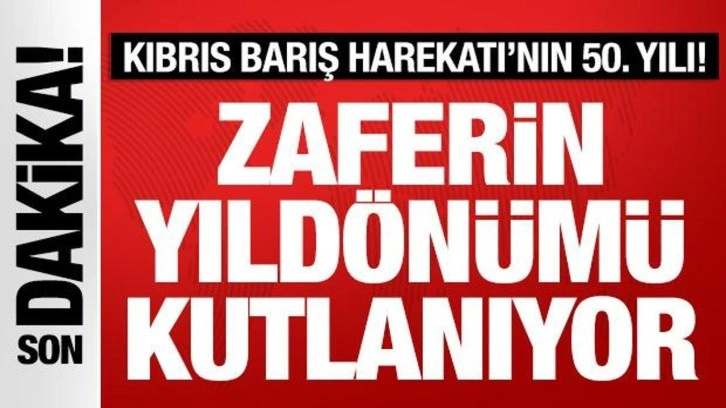 Kıbrıs Barış Harekatı'nın 50. yılı! Cumhurbaşkanı Erdoğan Lefkoşa'da