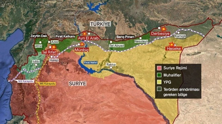 Kobani, Tel Rıfat, Derik, Şengal'e Pençe Kılıç harekatı! F-16'lar havadan bomba yağdırdı!