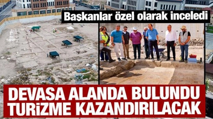 Konya’da tarihi mozaikler gün yüzüne çıkıyor! Başkan Altay ve Kavuş özel olarak inceledi