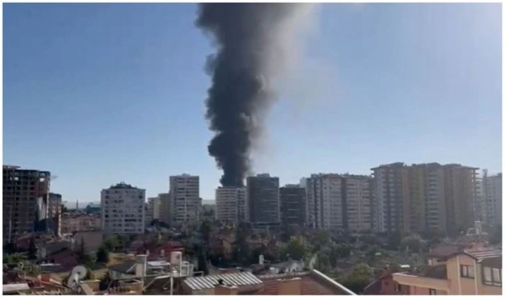 Konya'da şeker fabrikasında çıkan yangına müdahale ediliyor