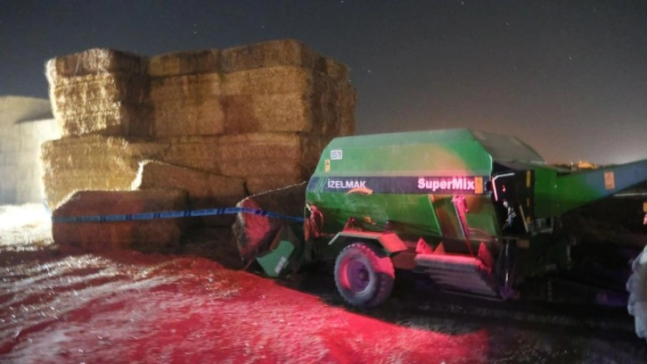 Konya'da üzerine saman balyaları düşen kişi öldü