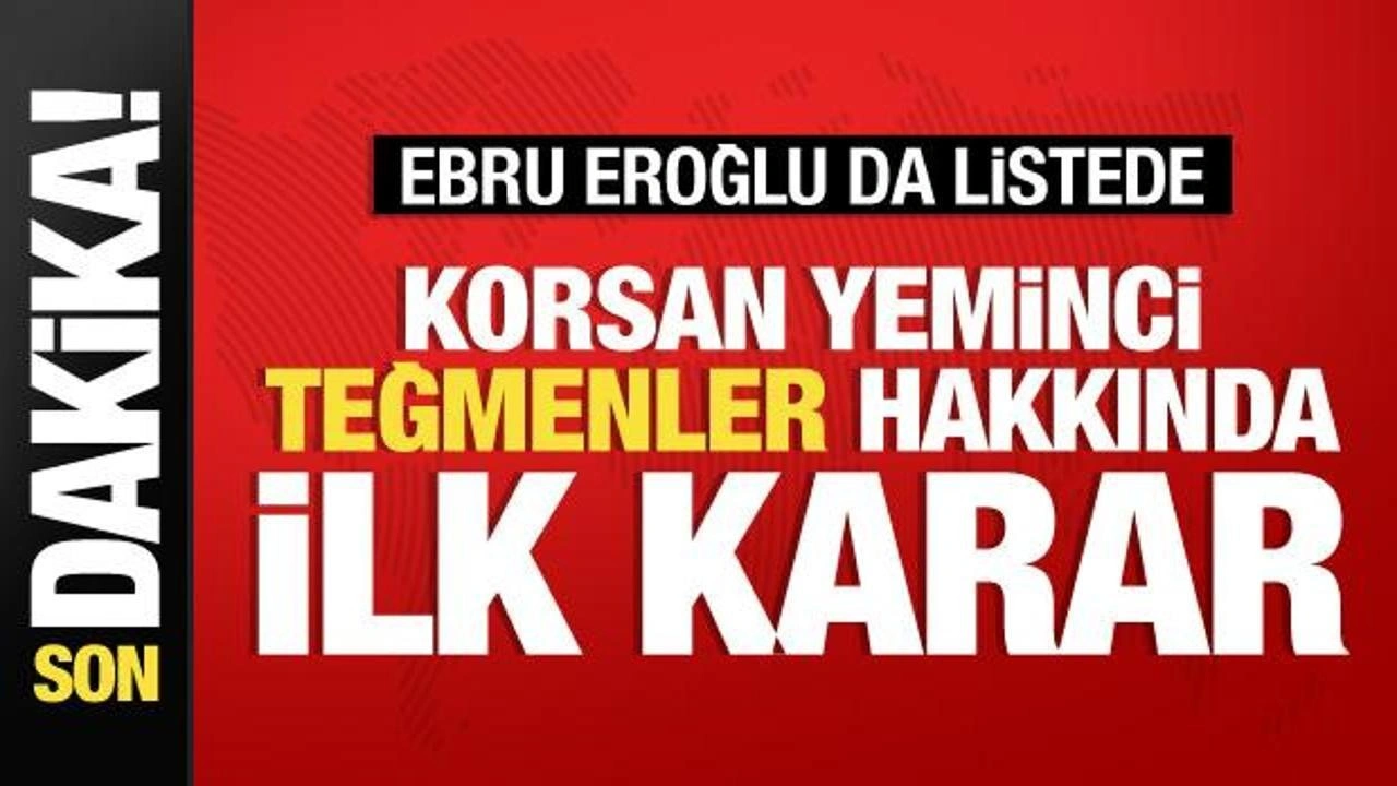 Korsan yeminci disiplinsiz teğmenler hakkında ilk karar