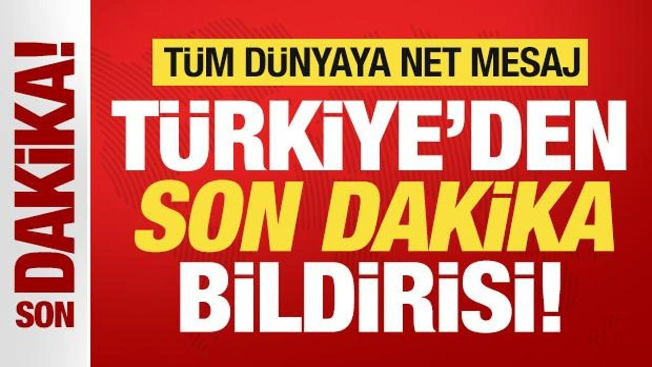 Kritik MGK toplantısı sonrası Türkiye'den son dakika bildirisi! Tüm dünyaya net mesaj