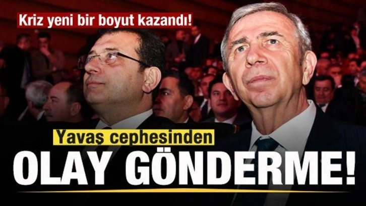 Kriz yeni bir boyut kazandı! Mansur Yavaş cephesinden İmamoğlu'na olay sözler