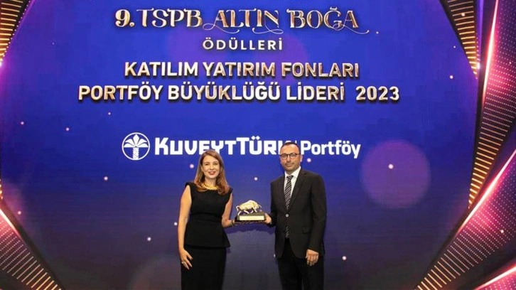 Kuveyt Türk Portföy'e 'Katılım Yatırım Fonları Portföy Büyüklüğü Lideri' ödülü