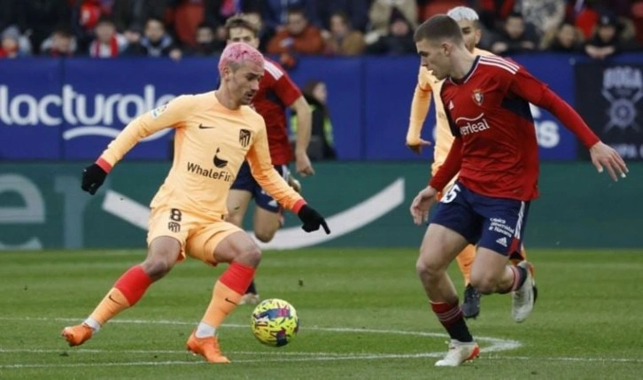 La Liga'da Atletico Madrid, Osasuna'yı tek golle geçti