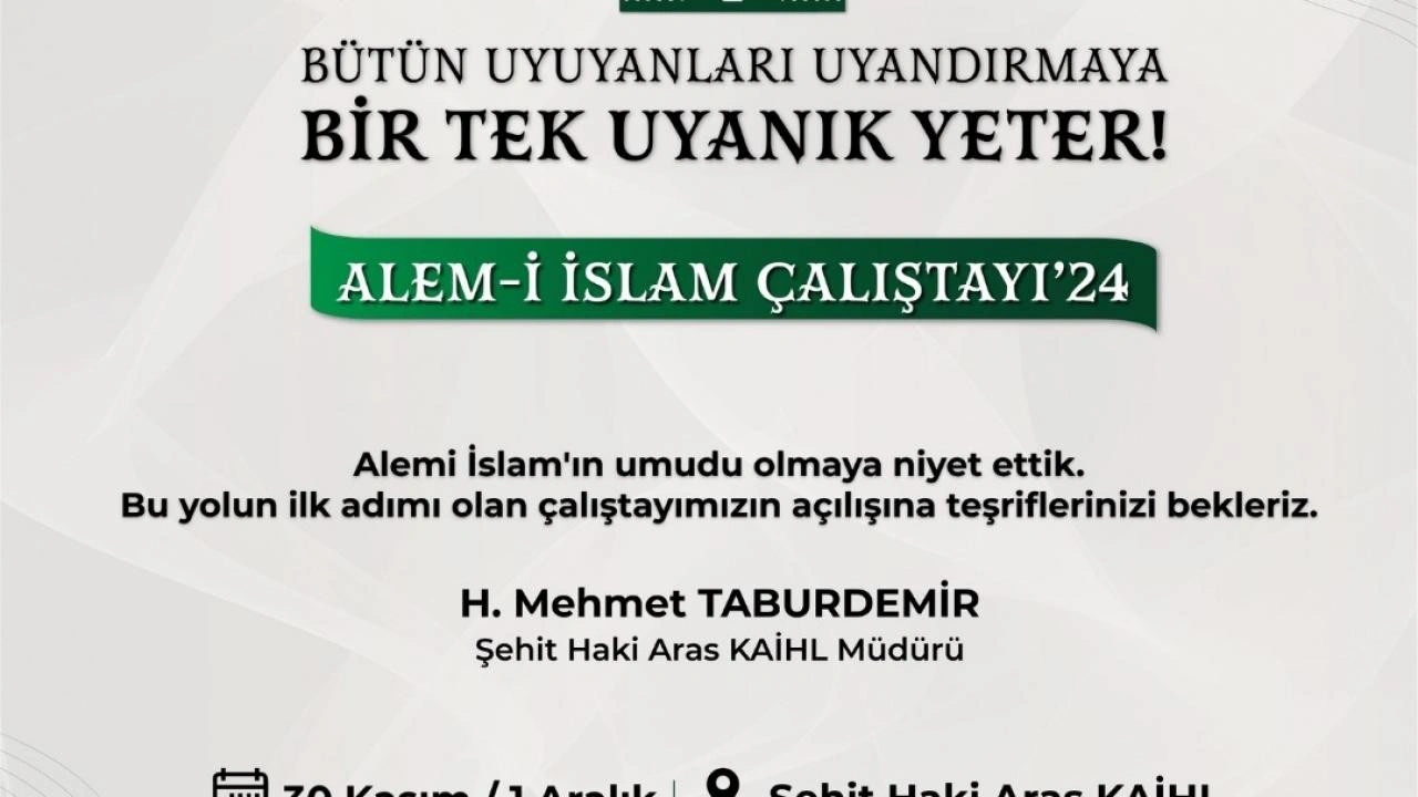 Liseli gençler, İslam coğrafyası ve sorunlarını tartışacak