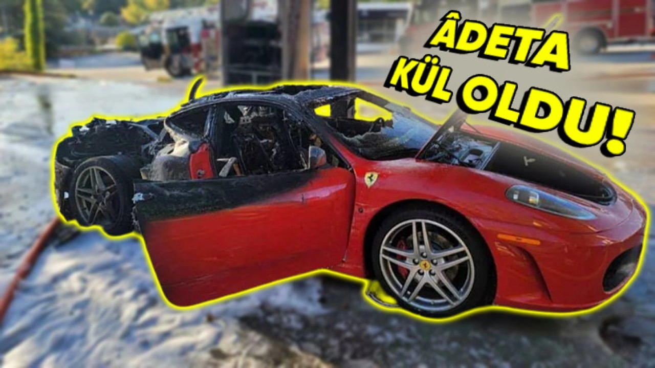 Lüks Otomobil Severlerin Gözdesi Ferrari F430 Âdeta Kül Oldu