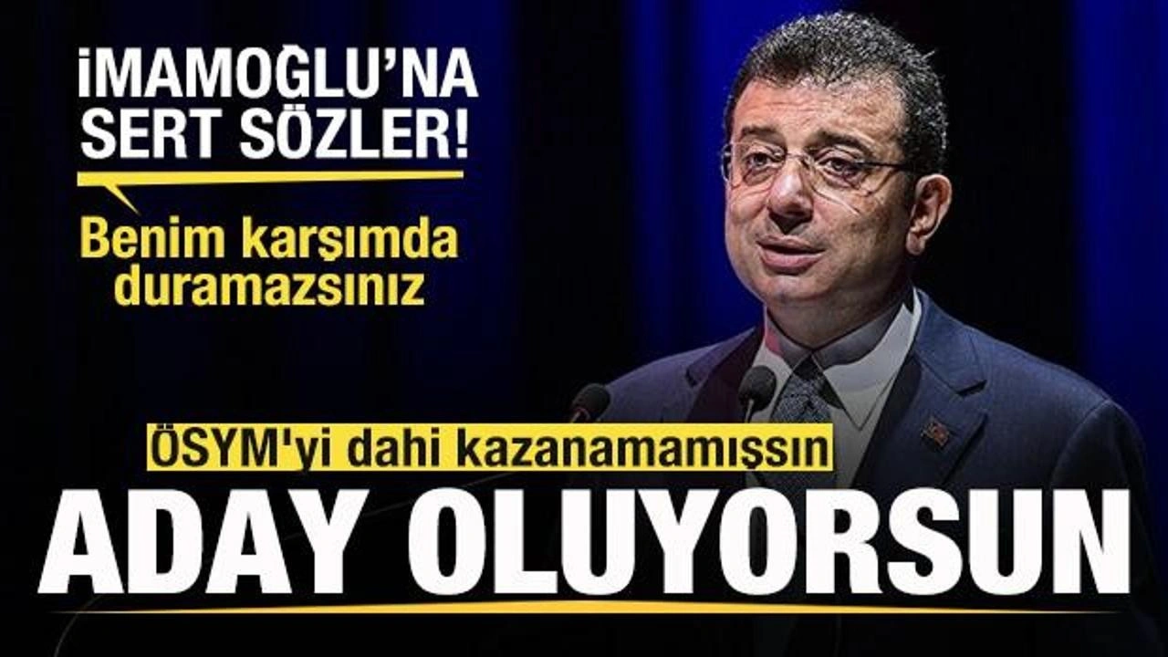 Lütfü Savaş'tan İmamoğlu'na sert sözler! ÖSYM'yi dahi kazanamamışsın, aday oluyorsun