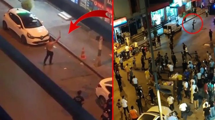 Madde bağımlısı şahıs, polise ve vatandaşlara döner bıçağıyla tehditler savurdu