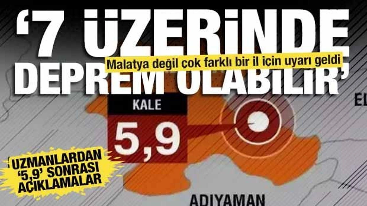 Malatya'daki 5.9 büyüklüğünde depremin ardından uzmanlardan uyarı