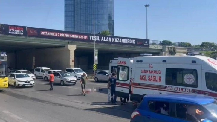 Maltepe E-5'te yolun karşısına geçmek isteyen yaşlı adam canından oldu