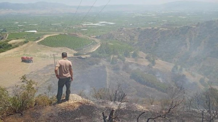 Manisa'da makilik yangını