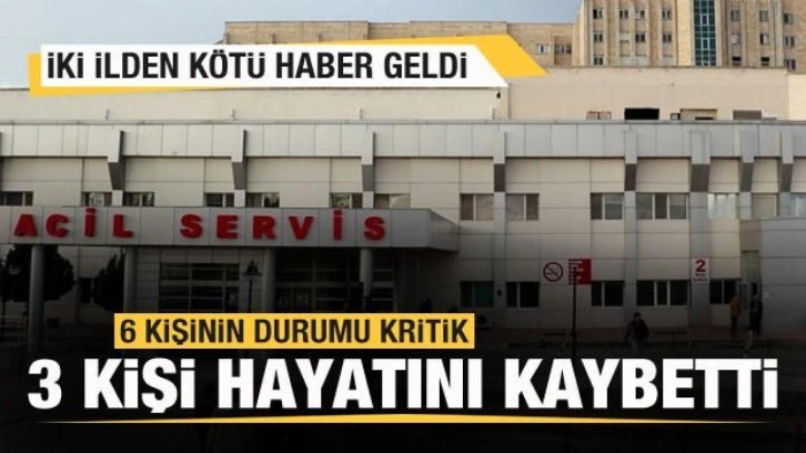 Mantardan zehirlenen 3 kişi hayatını kaybetti! 6 kişinin durumu kritik