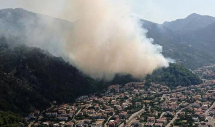 Marmaris’te yangın yıldönümünde yine orman yangını