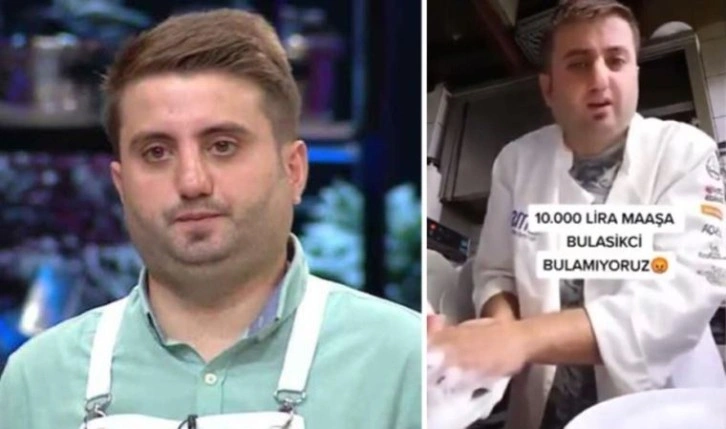 MasterChef Kayhan Özekin'in isyanı tepki çekti: '10 bin TL'ye bulaşıkçı bulamıyoruz&#