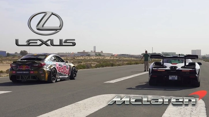 McLaren Senna Vs. 1200hp Lexus Drag Yarışında