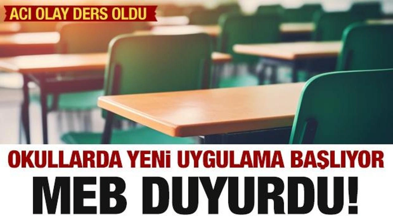 MEB'den okullarda yeni uygulama! İkinci dönem resmen başlıyor