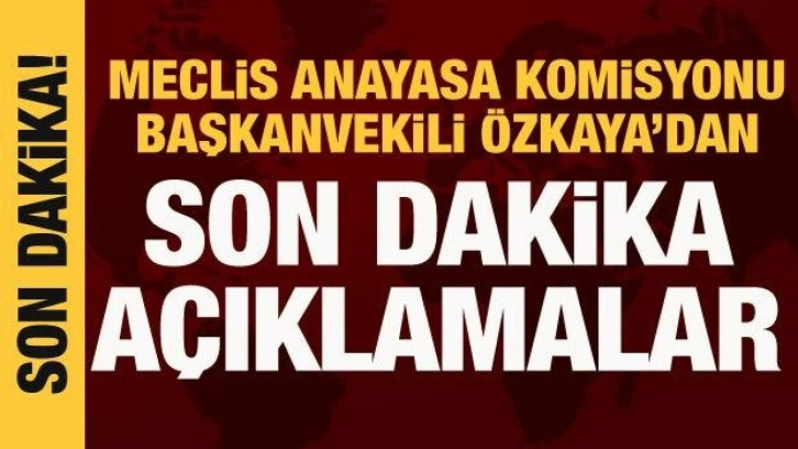 Meclis Anayasa Komisyonu Başkanvekili Ali Özkaya, Başkent Kulisi'nde