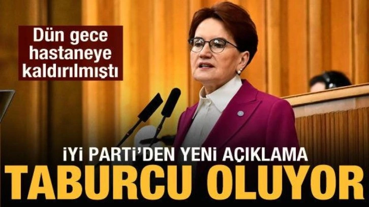 Meral Akşener taburcu oluyor! İYİ Parti'den yeni açıklama geldi