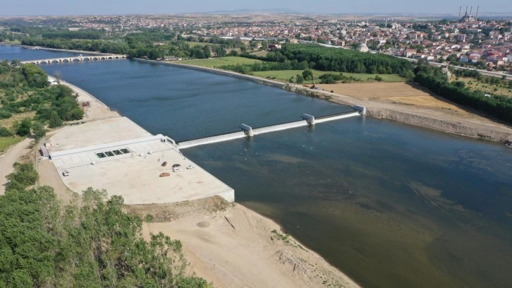 Meriç Nehri'ndeki hidroelektrik santralinde üretime yönelik testlere başlandı