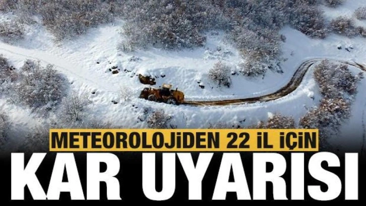 Meteoroloji 22 il için kar uyarısı! Fırtına geliyor!