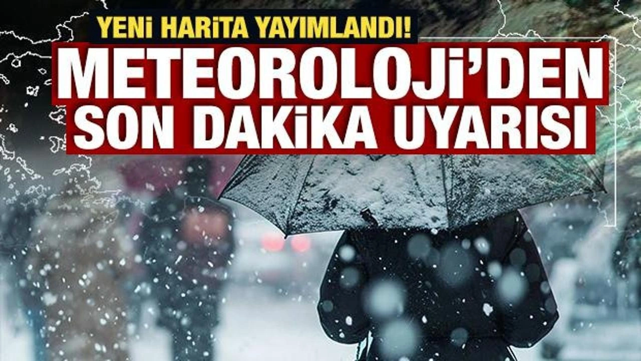 Meteoroloji'den son dakika karla karışık yağmur uyarısı!