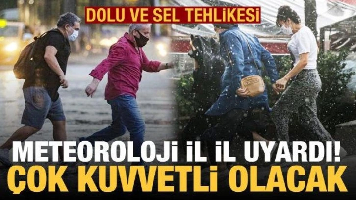 Meteoroloji'den 4 bölge 12 il için kuvvetli yağış uyarısı