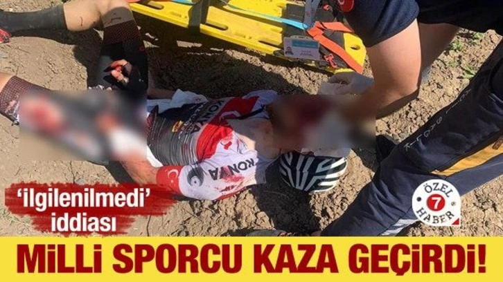 Milli sporcu kaza geçirdi! 