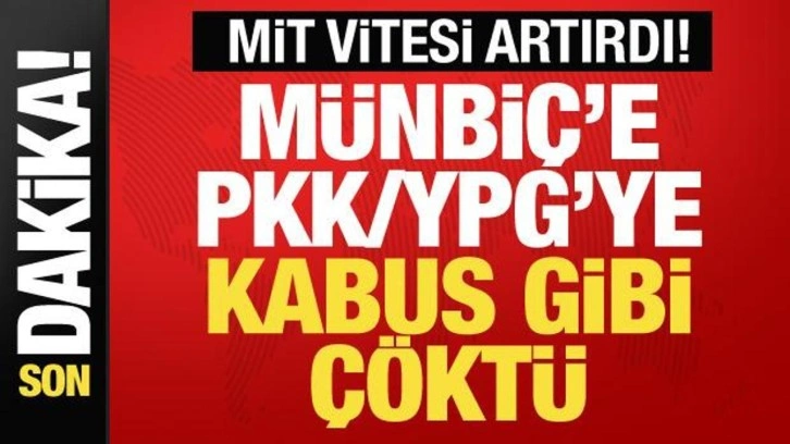 MİT vitesi artırdı! Münbiç'te terör örgütüne kabus gibi çöktü