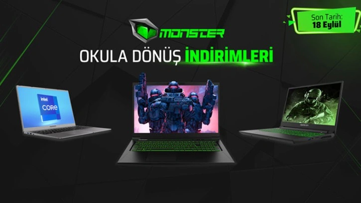 Monster Notebook Okula Dönüş Kampanyası Başladı!