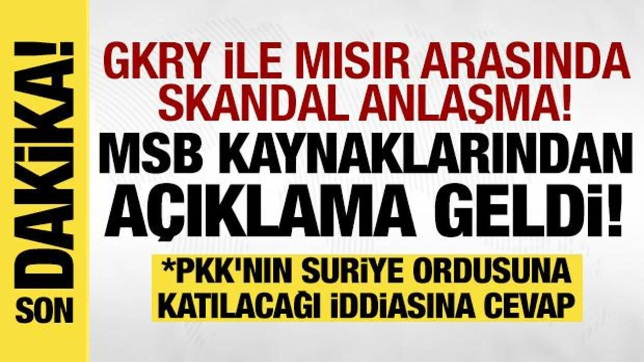 MSB kaynaklarından GKRY'ye: Bölgesel istikrarı tehdit eden bir adım!